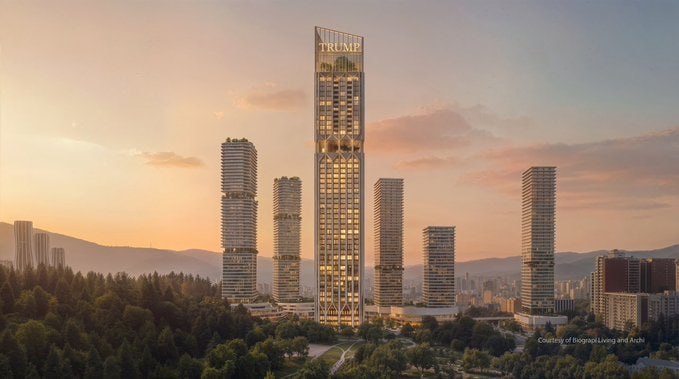 Erik Tramp Trump Tower Tbilisi-nin layihəsini təqdim edib